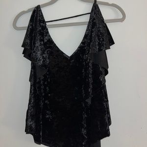 Black Velvet Tank Blouse Pants Store